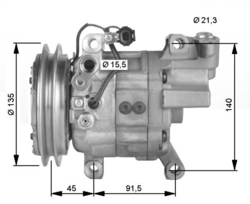 WG2159385 WILMINK GROUP Компрессор, кондиционер