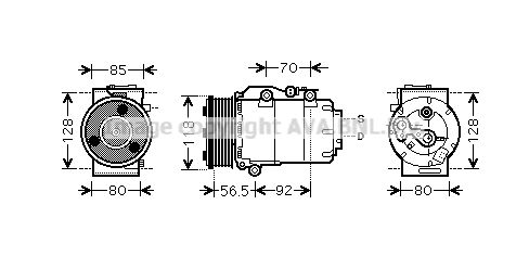 FDAK394 AVA QUALITY COOLING Компрессор, кондиционер