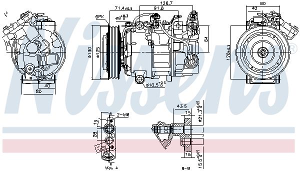 890763 NISSENS Компрессор, кондиционер