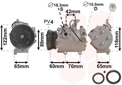 5200K125 VAN WEZEL Компрессор, кондиционер