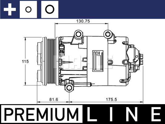 ACP1331000P MAHLE Компрессор, кондиционер