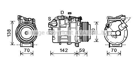 BWAK418 AVA QUALITY COOLING Компрессор, кондиционер