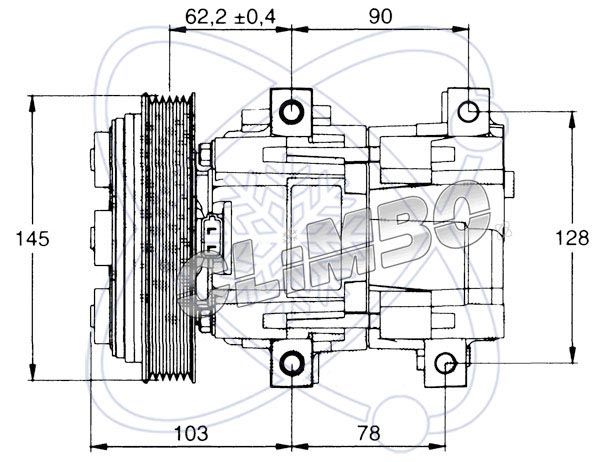 20V1011 EACLIMA Компрессор, кондиционер