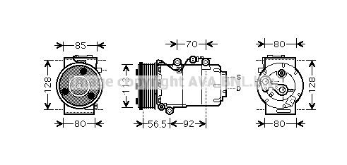 FDAK497 PRASCO Компрессор, кондиционер