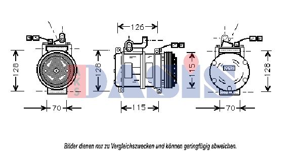 851020N AKS DASIS Компрессор, кондиционер