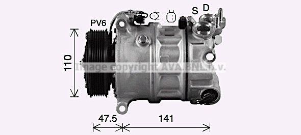 AUAK341 PRASCO Компрессор, кондиционер