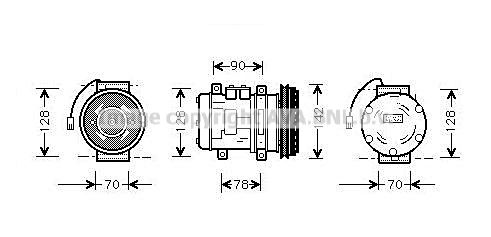 PRK029 AVA QUALITY COOLING Компрессор, кондиционер