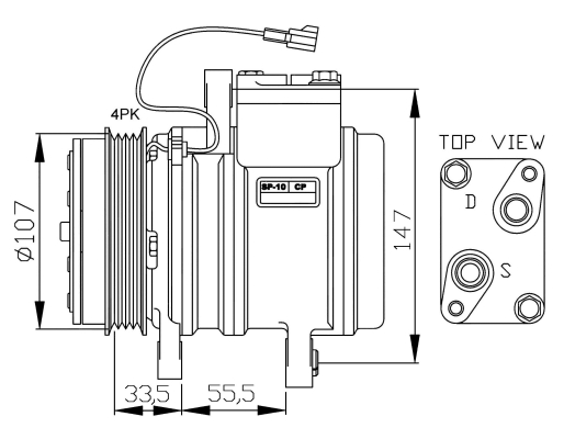 WG2159163 WILMINK GROUP Компрессор, кондиционер