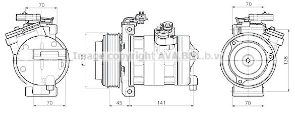 JEAK092 AVA QUALITY COOLING Компрессор, кондиционер