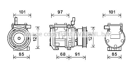 KAAK208 AVA QUALITY COOLING Компрессор, кондиционер