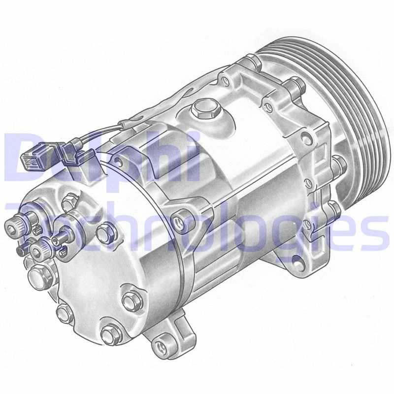 TSP0155060 DELPHI Компрессор, кондиционер