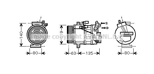 RTK392 PRASCO Компрессор, кондиционер