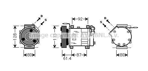 RTK424 PRASCO Компрессор, кондиционер