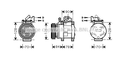 KAK052 AVA QUALITY COOLING Компрессор, кондиционер