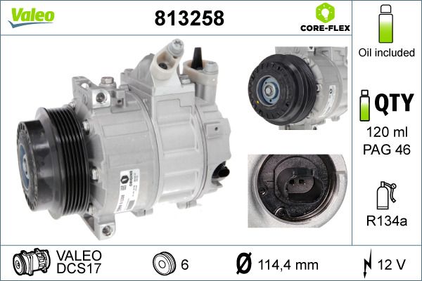 813258 VALEO Компрессор, кондиционер