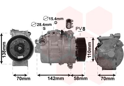 0600K496 VAN WEZEL Компрессор, кондиционер