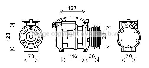 BWAK232 AVA QUALITY COOLING Компрессор, кондиционер