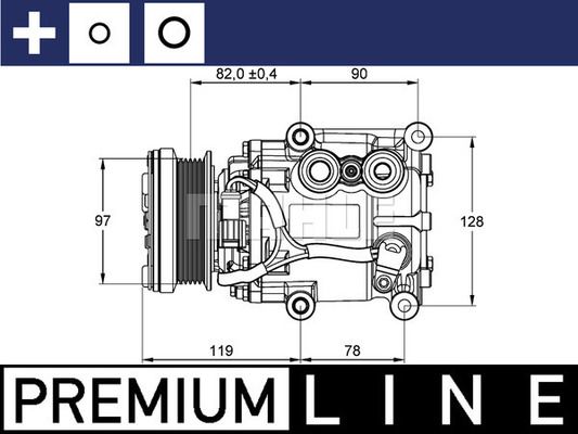 ACP22000P MAHLE Компрессор, кондиционер