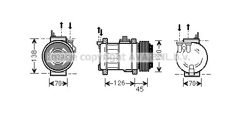 MSK276 PRASCO Компрессор, кондиционер