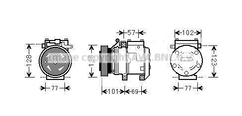 KAAK211 PRASCO Компрессор, кондиционер