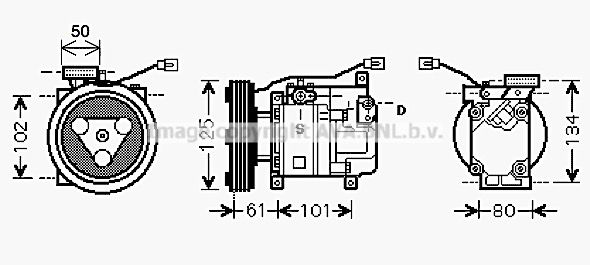 MZK207 PRASCO Компрессор, кондиционер