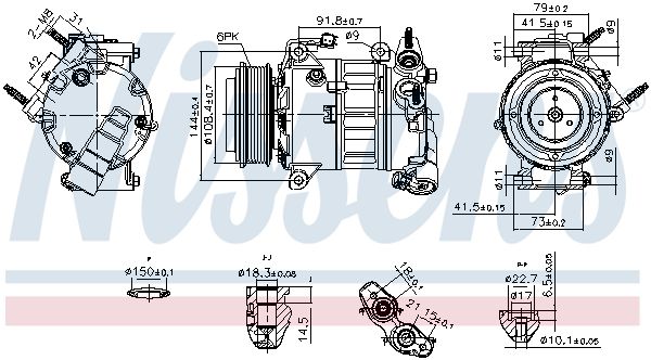 890589 NISSENS Компрессор, кондиционер