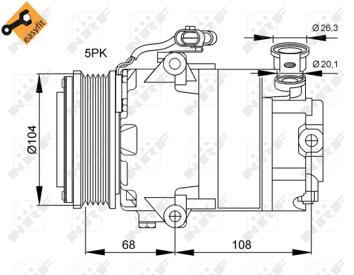 WG2159118 WILMINK GROUP Компрессор, кондиционер