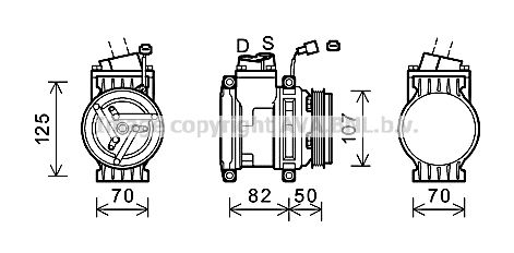 CTK041 PRASCO Компрессор, кондиционер