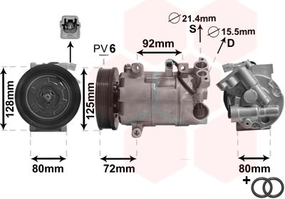 4300K489 VAN WEZEL Компрессор, кондиционер