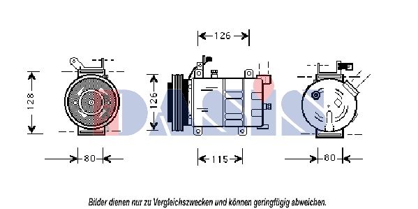 851027N AKS DASIS Компрессор, кондиционер