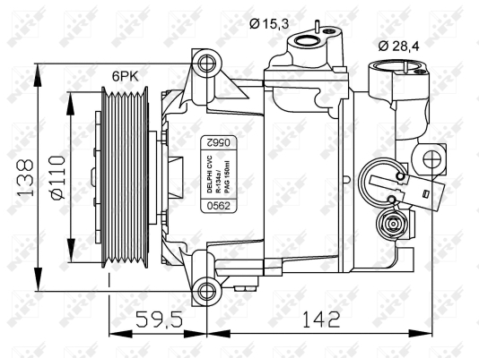 WG2159414 WILMINK GROUP Компрессор, кондиционер