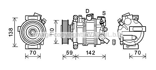 AIK401 AVA QUALITY COOLING Компрессор, кондиционер