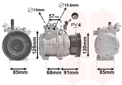 8300K145 VAN WEZEL Компрессор, кондиционер