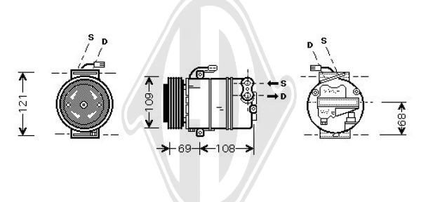 DCK1399 DIEDERICHS Компрессор, кондиционер