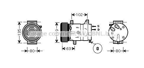 RTK404 PRASCO Компрессор, кондиционер