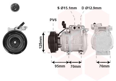 8301K716 VAN WEZEL Компрессор, кондиционер