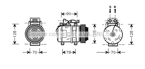 MSK275 PRASCO Компрессор, кондиционер