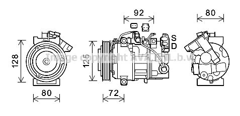 RTK628 PRASCO Компрессор, кондиционер