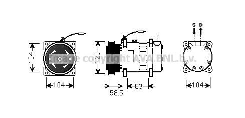 RTK433 PRASCO Компрессор, кондиционер