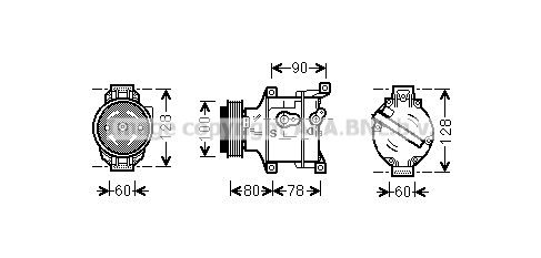 FTAK103 PRASCO Компрессор, кондиционер