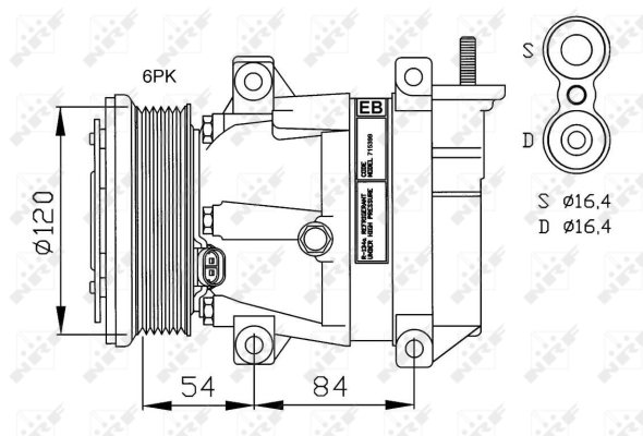 WG2159398 WILMINK GROUP Компрессор, кондиционер