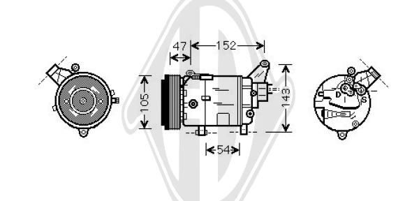 DCK1088 DIEDERICHS Компрессор, кондиционер