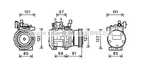 KAK145 AVA QUALITY COOLING Компрессор, кондиционер