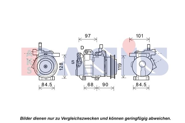 852837N AKS DASIS Компрессор, кондиционер