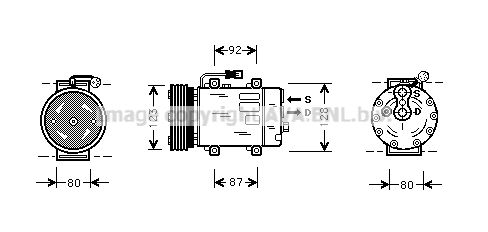 VOK029 AVA QUALITY COOLING Компрессор, кондиционер