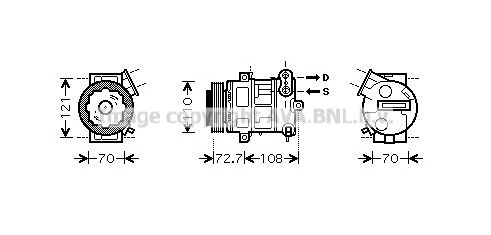 OLAK419 AVA QUALITY COOLING Компрессор, кондиционер