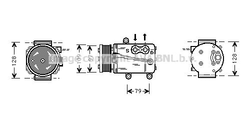 FDK340 PRASCO Компрессор, кондиционер