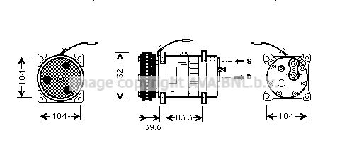 JRK024 PRASCO Компрессор, кондиционер