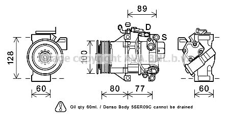 TOK681 PRASCO Компрессор, кондиционер