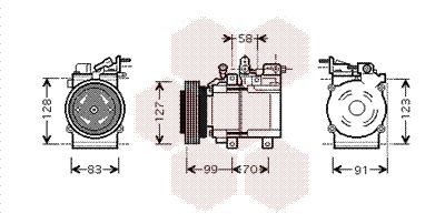 8200K160 VAN WEZEL Компрессор, кондиционер